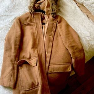 J Crew Factory Vail Parka in Camel